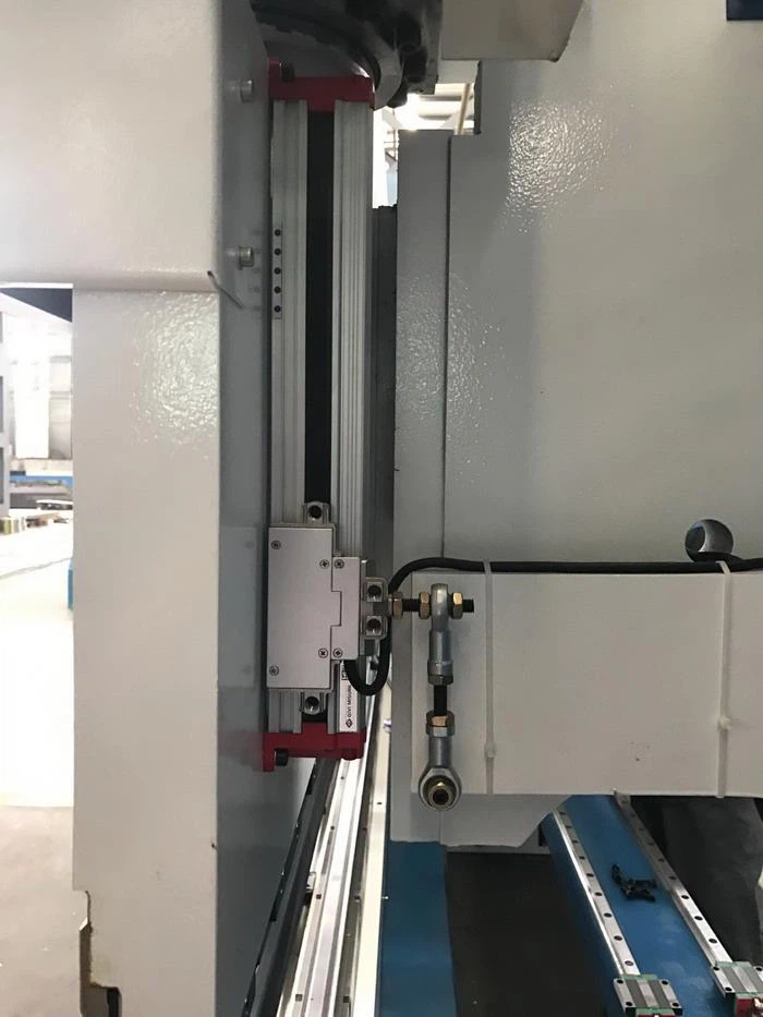 Italy made GIVI cnc press brake linear scales manufactures mounting Y1 Y2 down stroke bending machine china YAWEI factory