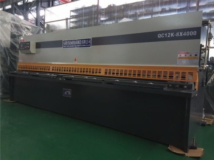 AHYW Yawei china 8mm sheet metal shears 4m cutting machine made in china
