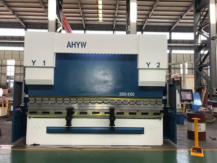 AHYW Yawei PBH 500T4M 500T6M 600T6M  4 axis cnc press brakes made in china factory DELEM DA58T DSP Laser guarding