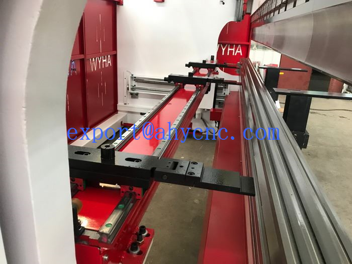 trumpf type cnc pess brake wide finger stops moving on dual lingear gudie 300T4M DELEM DA52S